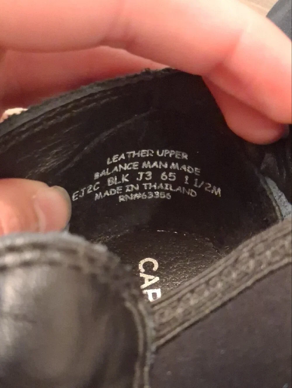 Capezio Kids Black Slip-On Leather Jazz Shoes 1 1/2